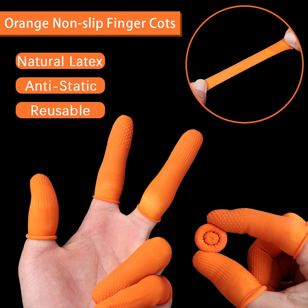 Nail Art Natural - 100 Stuks Herbruikbare Vingerhoes Natuurlijk Rubber