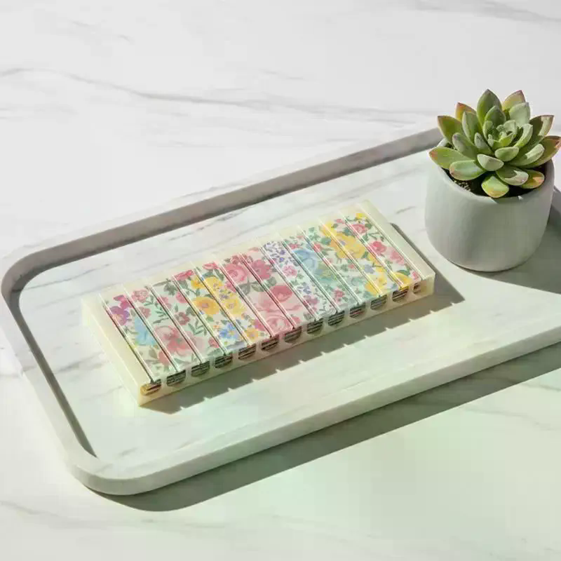 Nail Foil Transfer - Opbergdoos voor nagelfolie 10 roosters Plastic