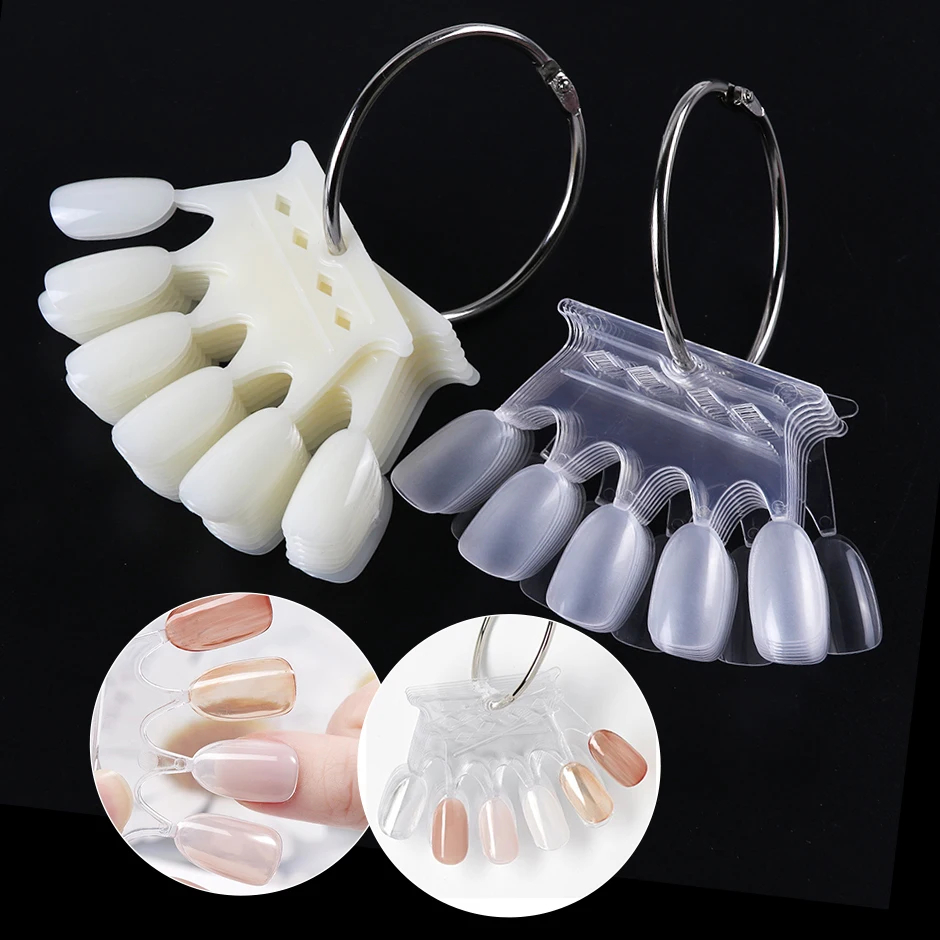 Nail Art Natural - 50 stuks kroonvorm valse nageltip display