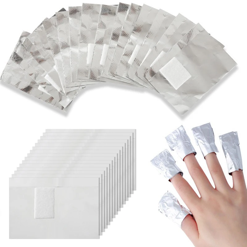 Nail Foil Transfer - 100 stuks zak aluminiumfolie nail art