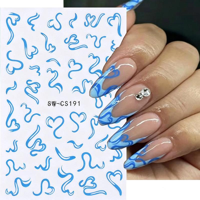Nail Art Valentines Day - 2 vellen zoete nail art stickers