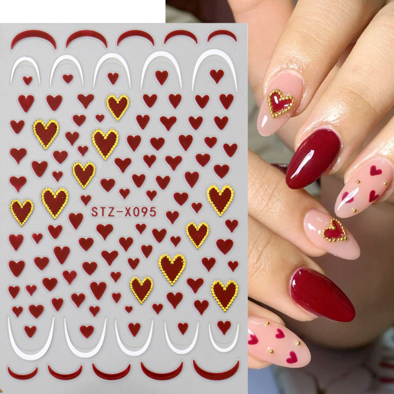 2 stks Mini Liefde Hart Nail A - Nail Art Valentines Day recensie en prijs