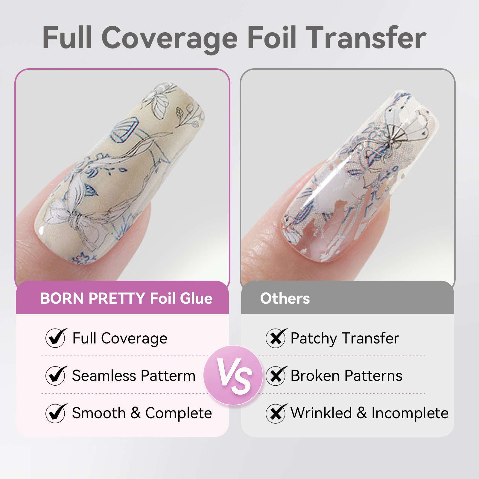 BORN PRETTY Nagelfolie Lijm Ge - Nail Foil Transfer recensie en prijs