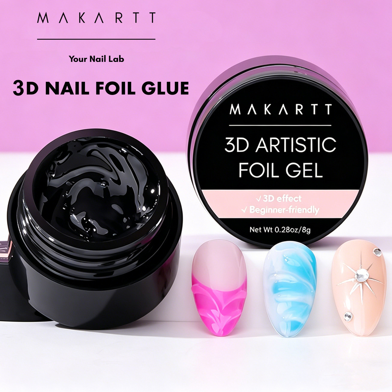 Makartt 3D Nagellak Gel 8ml Na - Nail Foil Transfer recensie en prijs