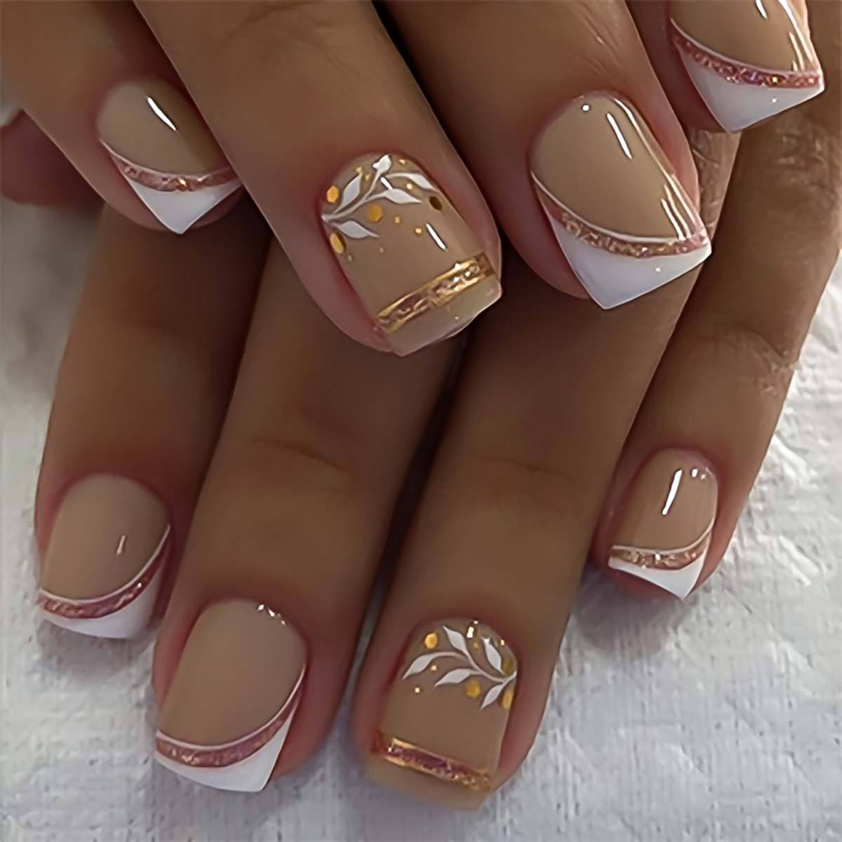 Naakte korte vierkante opdruk  - Nail Art Design recensie en prijs