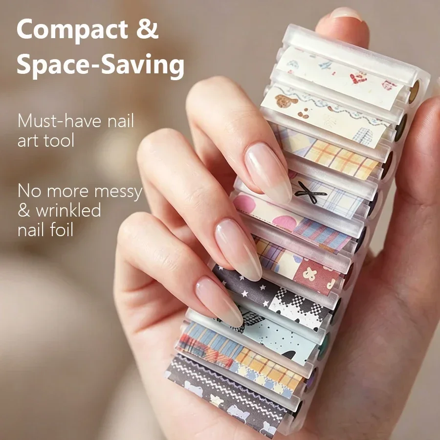 Draagbare opbergdoos voor nage - Nail Foil Transfer recensie en prijs