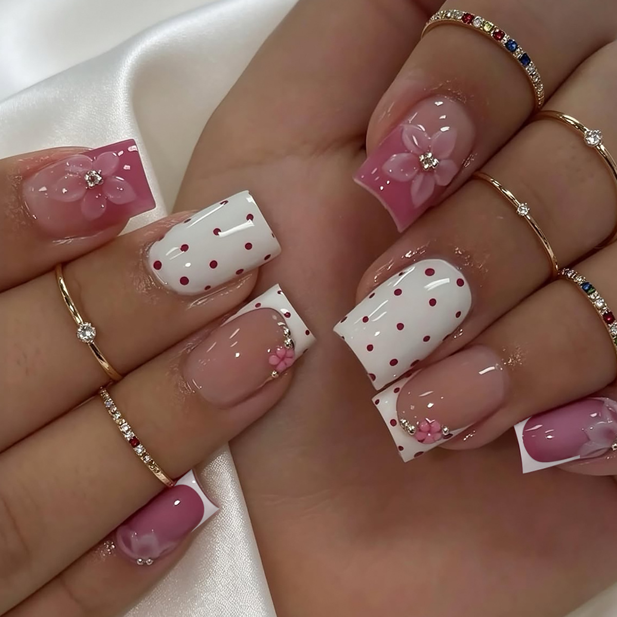 24 stuks zoete medium vierkant - Nail Art Design recensie en prijs