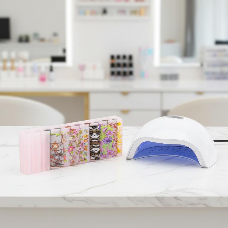 10-vakjes Macaron Nagelfolie O - Nail Foil Transfer recensie en prijs