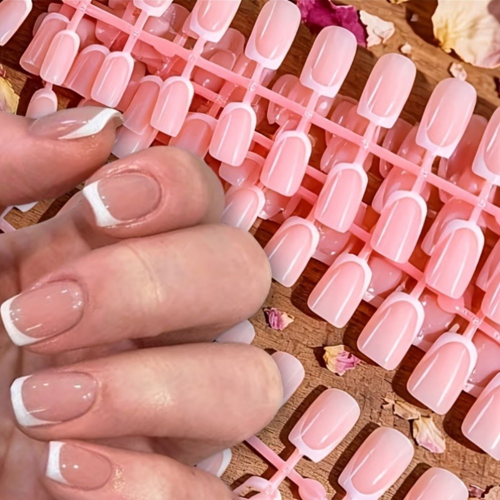 120 stuks korte vierkante Fran - Nail Art Glossy recensie en prijs