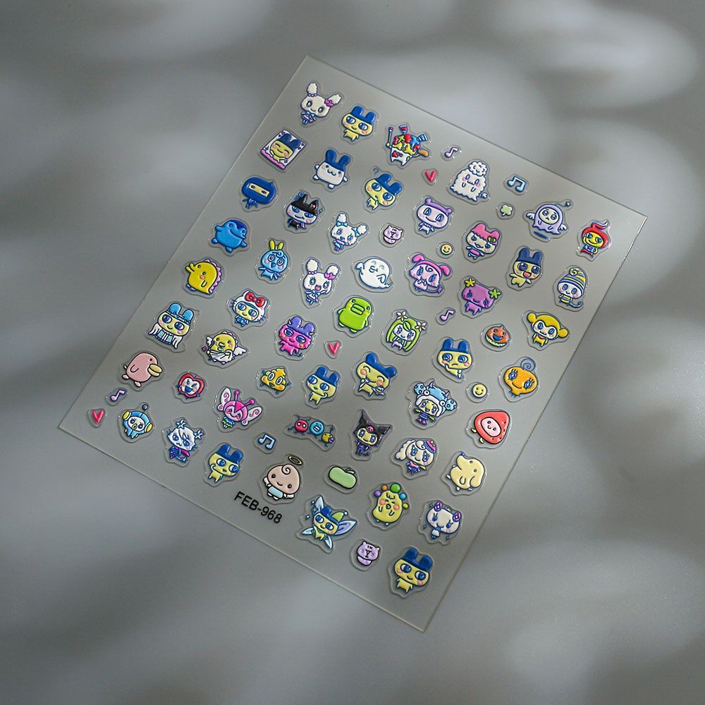 Tamagotchi Cartoon 3D Reliëf N - Nail Art Design recensie en prijs