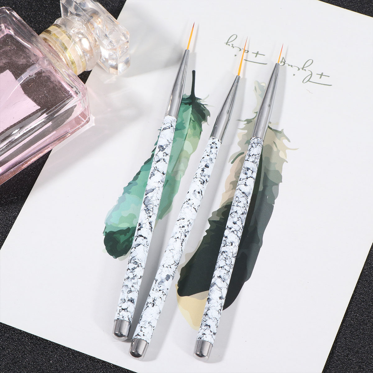 3-delige nagelkunstborstelset  - Nail Art Natural recensie en prijs