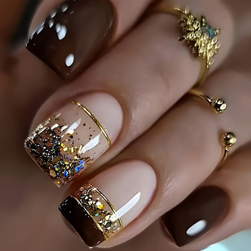 Korte vierkante nepnagels voor - Nail Art Glossy recensie en prijs