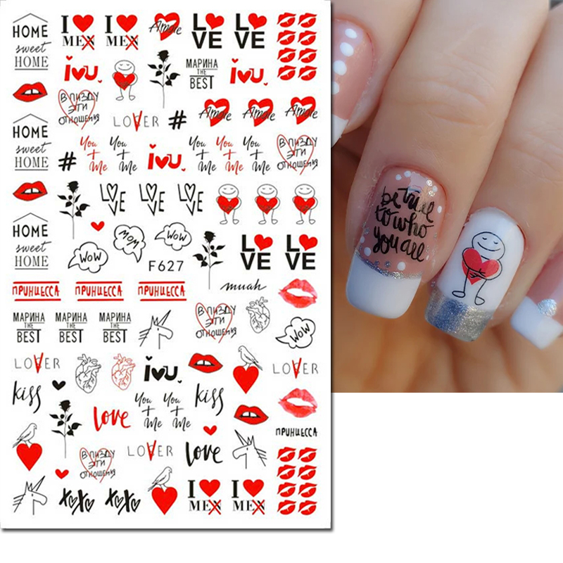 3D Nagelsticker Decals Valenti - Nail Art Valentines Day recensie en prijs