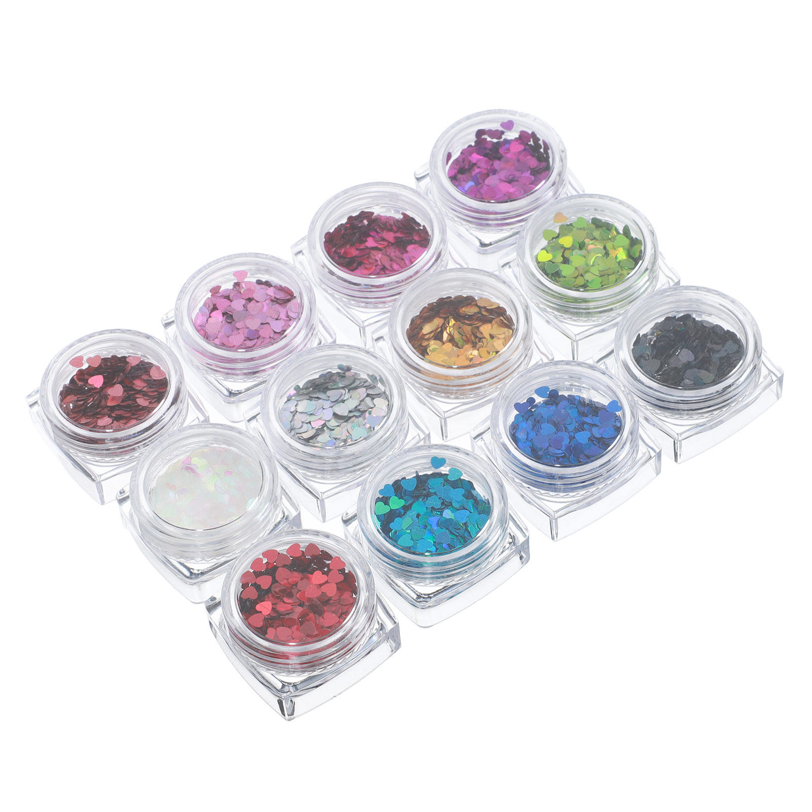 1Set Shining Heart Nail Paille - Nail Art Valentines Day recensie en prijs