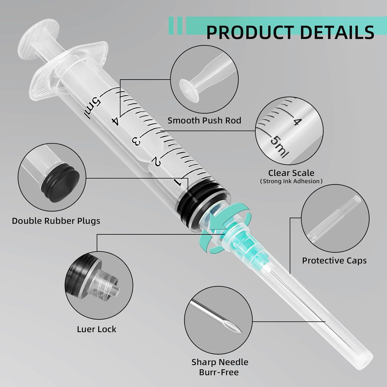 5 ml Luer Lock-spuit, geschikt - Nail Art Design recensie en prijs