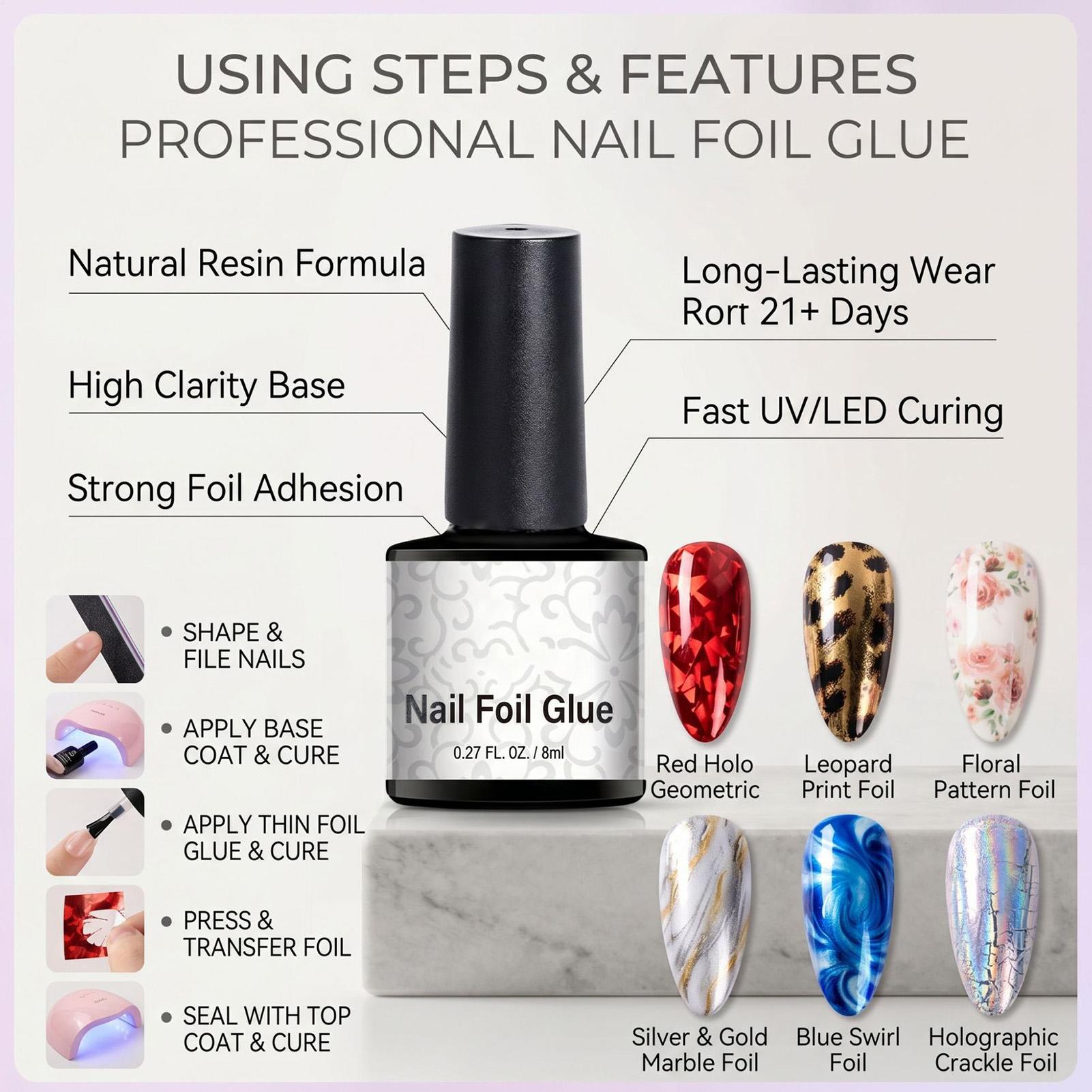 Nagelfolie Lijm 8ml Transferfo - Nail Foil Transfer recensie en prijs