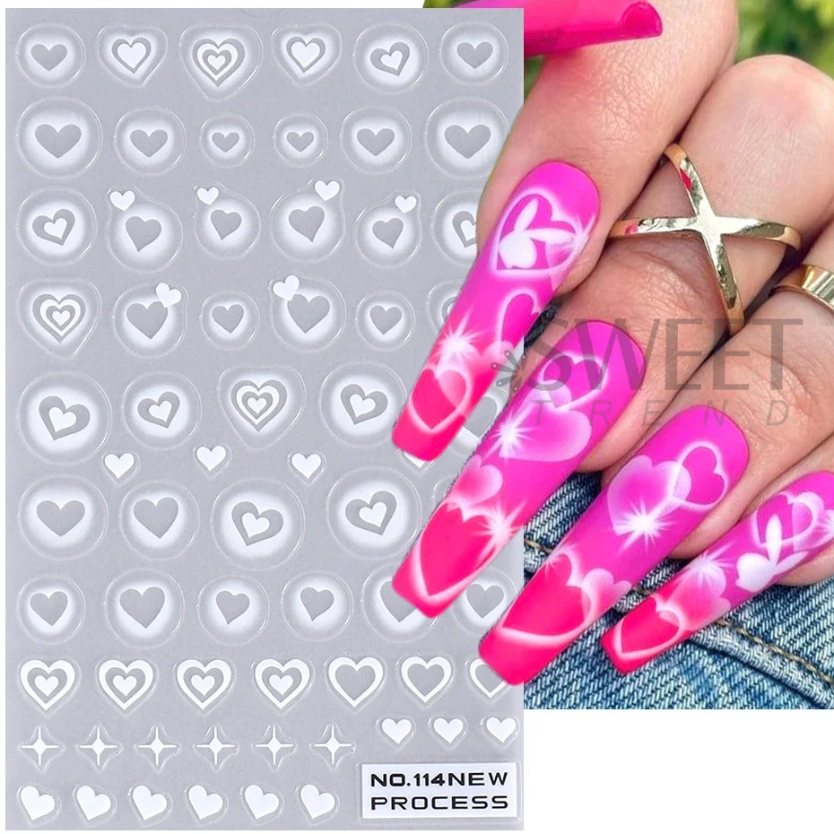 2 stks 3D Hart Ster Nagelstick - Nail Art Valentines Day recensie en prijs