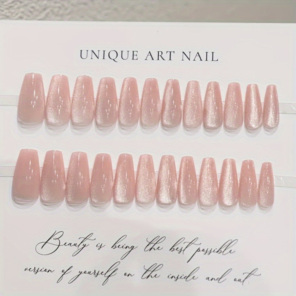 24 stuks sprankelende roze gli - Nail Art Design recensie en prijs