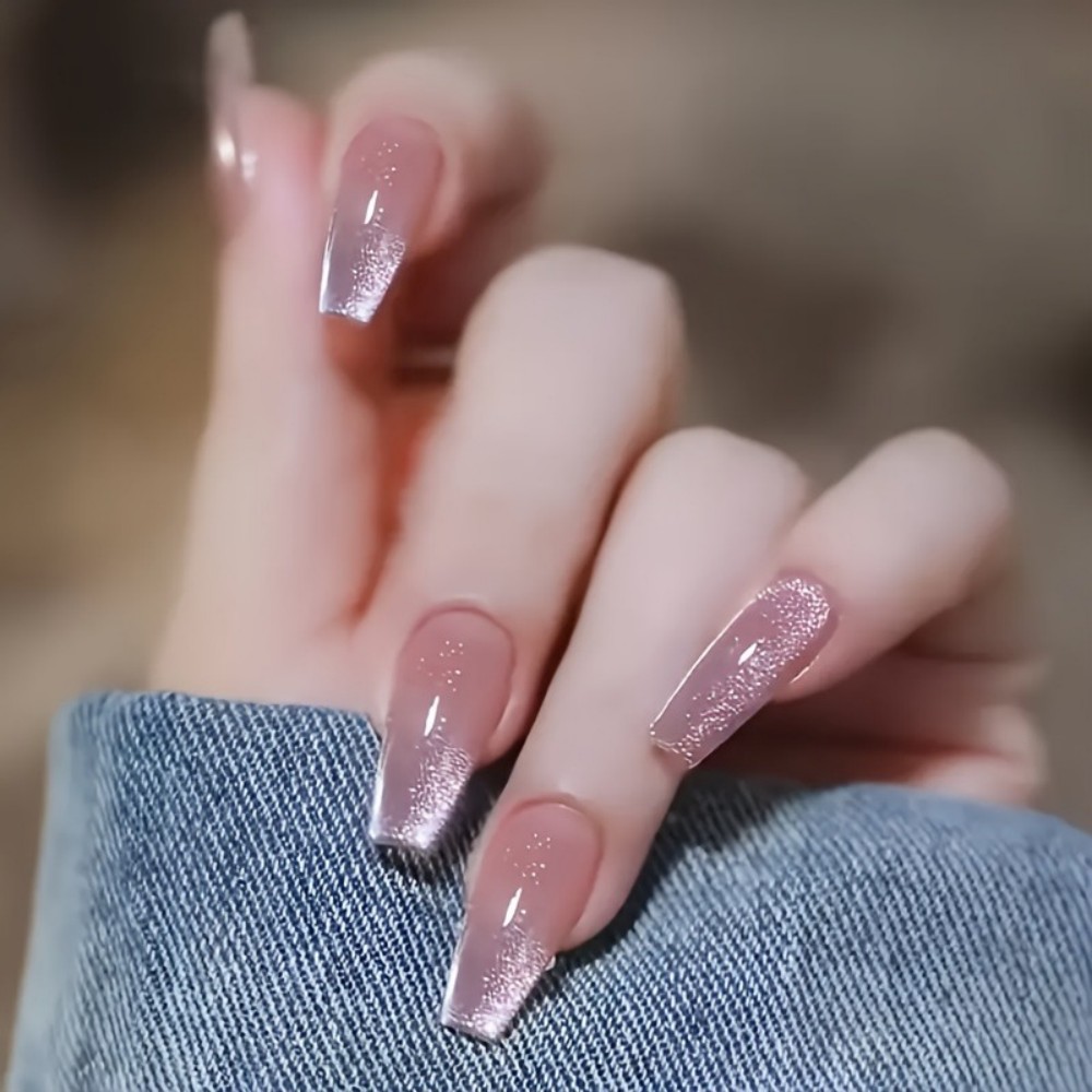 24 stuks sprankelende roze gli - Nail Art Design recensie en prijs