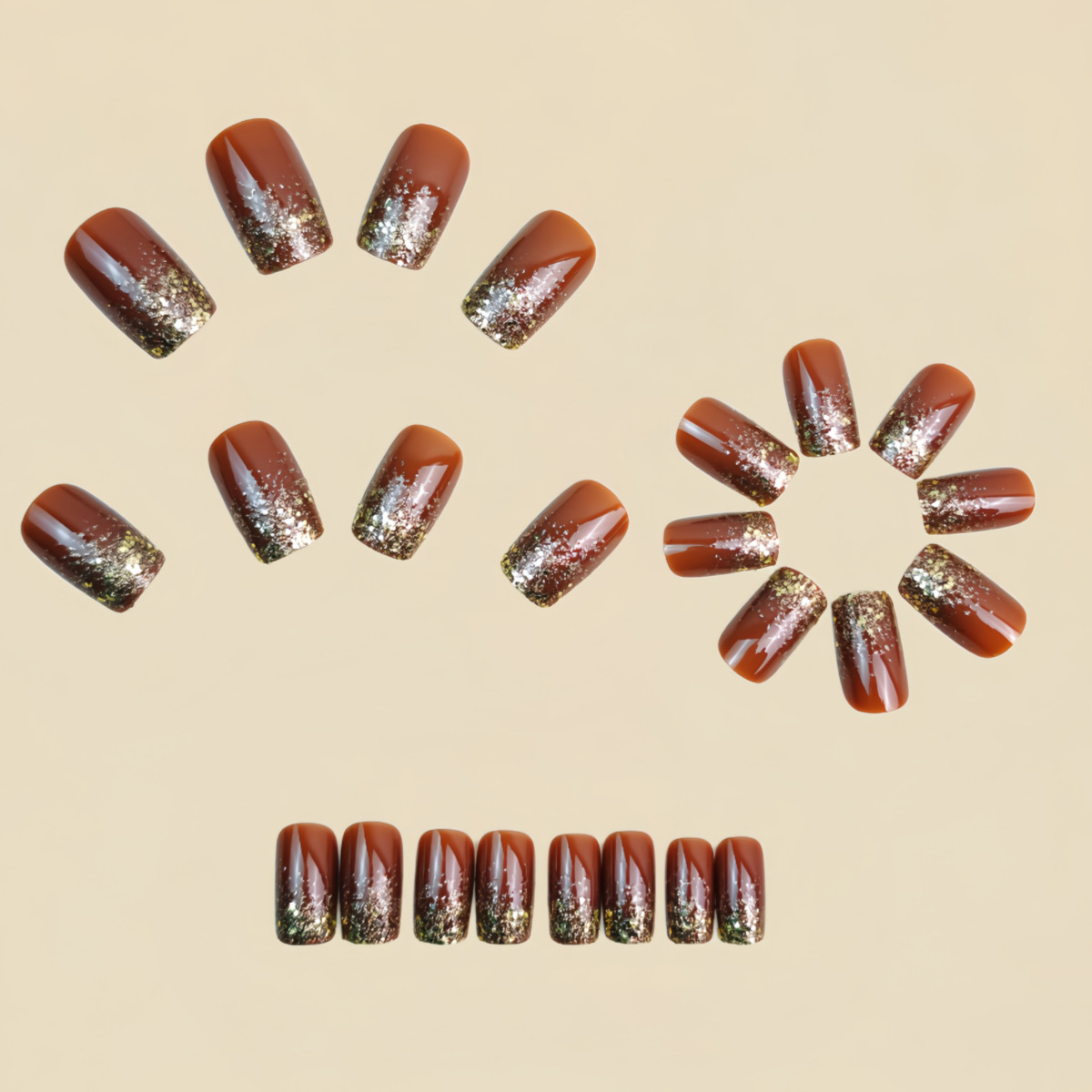 Kort Medium nepnagels Gradiënt - Nail Art Design recensie en prijs