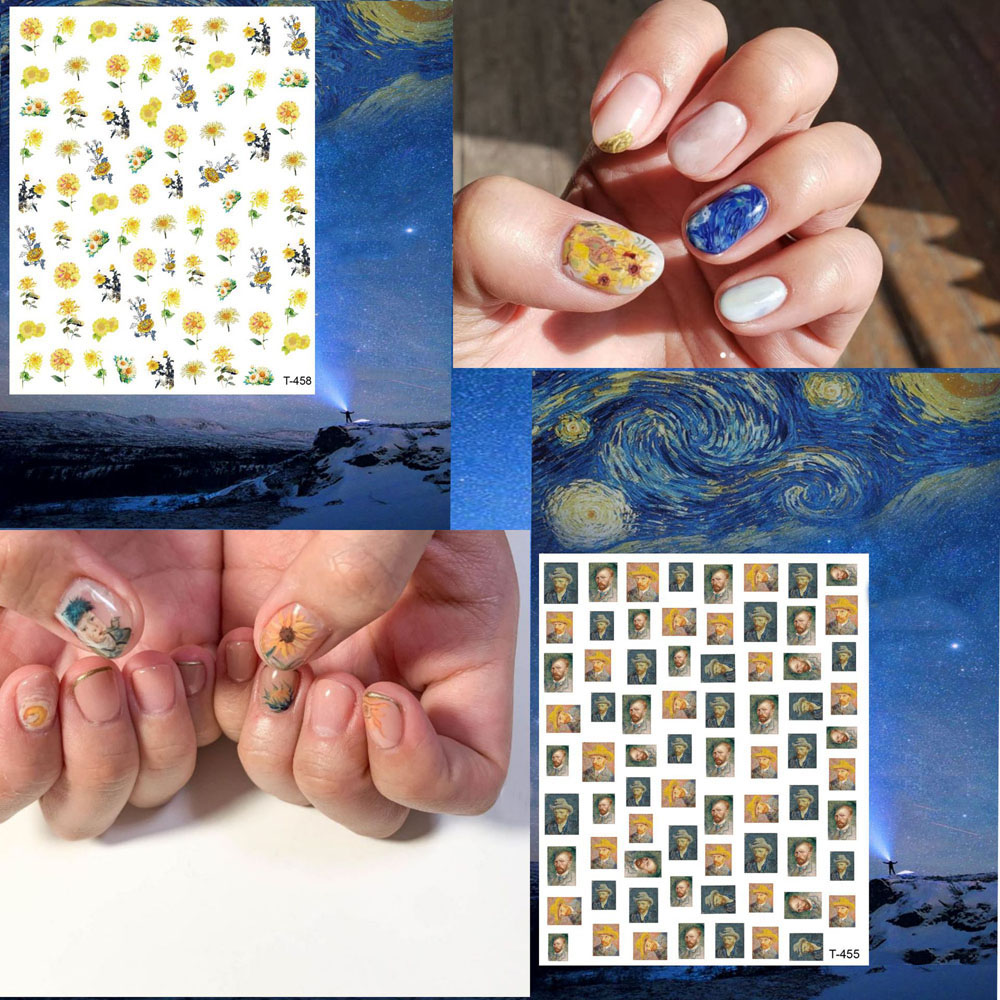1pcs Van Gogh Night Romantisch - Nail Art Van Gogh recensie en prijs
