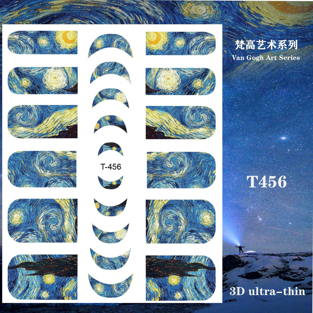1pcs Van Gogh Night Romantisch - Nail Art Van Gogh recensie en prijs