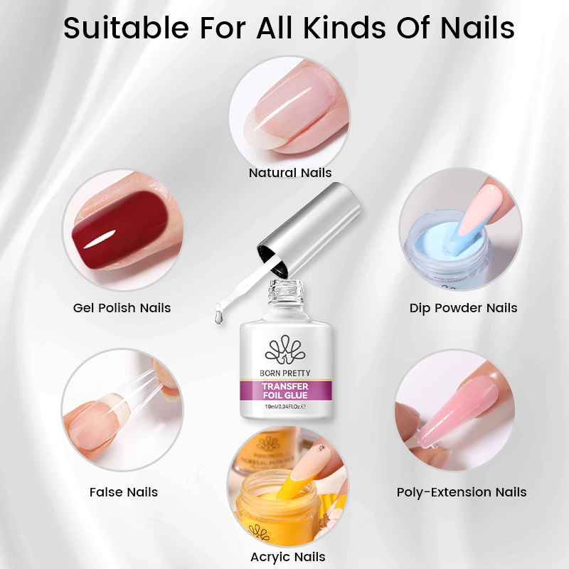 BORN PRETTY Nagelfolie Lijm Ge - Nail Foil Transfer recensie en prijs